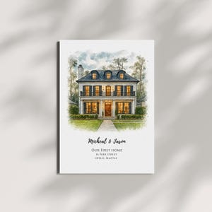 Realtor Closing Gift For Clients, Real Estate Agent New Home Gift Basket Ideas For Buyer And Seller, House Portrait Painting