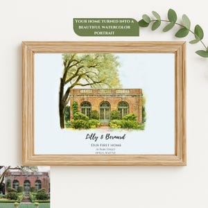 Custom House Portrait | Housewarming Gift | First Home Gift | Home Illustration | Watercolor Home Portrait | Realtor Closing Gift | Home Art