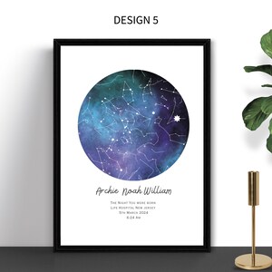 New Baby Star Map Gift | Night You Were Born | Personalised Gift for ...