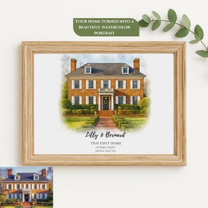 Realtor Closing Gift For Clients, Real Estate Agent New Home Gift Basket Ideas For Buyer And Seller, House Portrait Painting