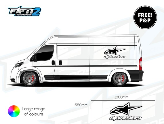 Alpinestars stickers decals x2