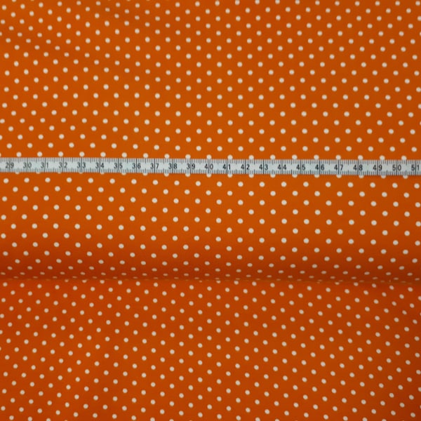 Jersey Swafing Verena kleine Pünktchen auf orange ab 20 cm