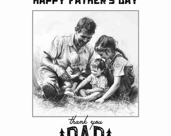 Father's Day Graphics Bundle, DIY Cards, Signs (Digital Download)