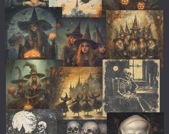 Halloween Download Witches Ghosts Owls Haunted House Pirate Ship Skeletons and Skulls