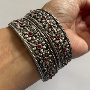 Oxidized Bangles Etsy UK