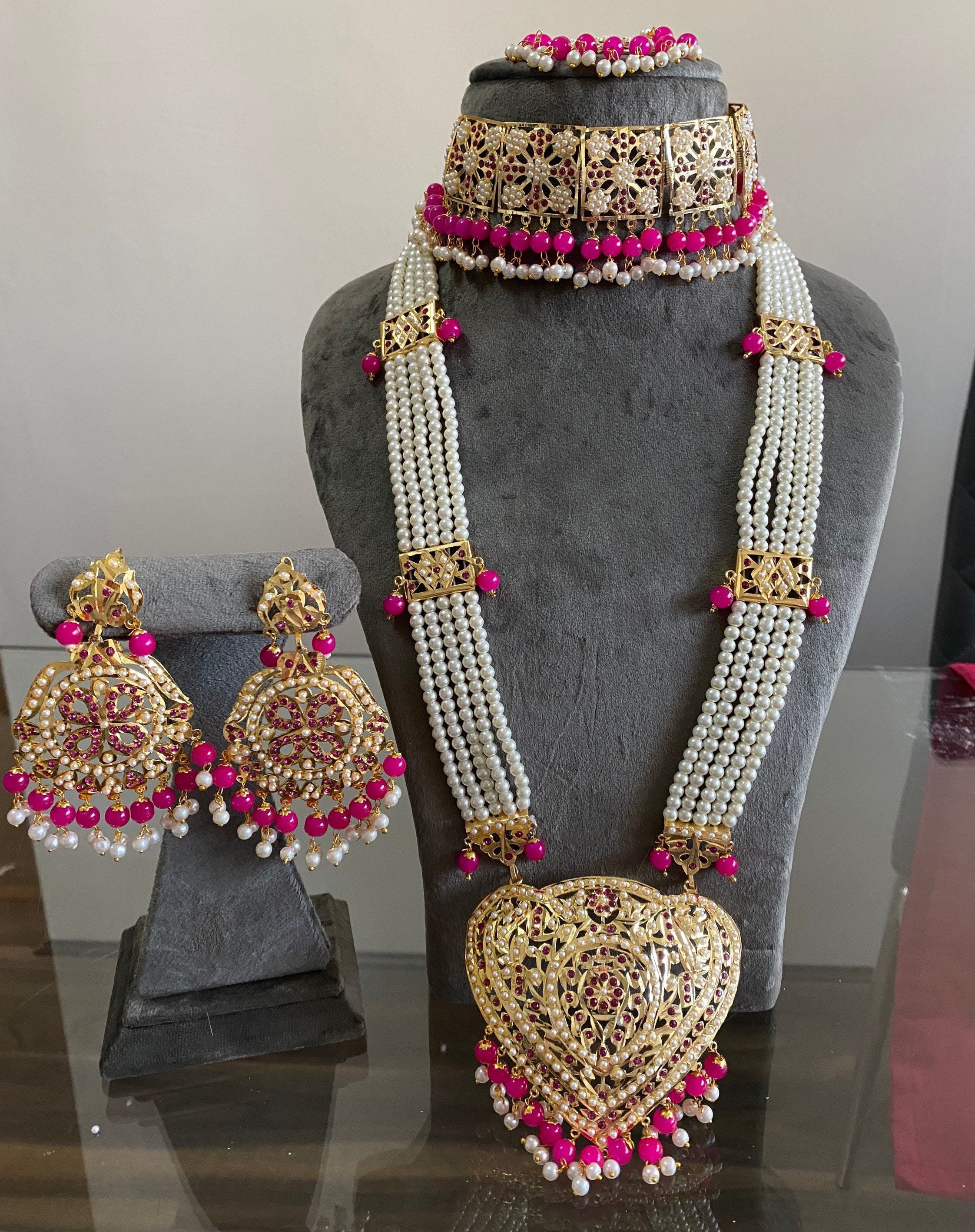 Gg Beautiful Punjabi Jadau Rani Haar 