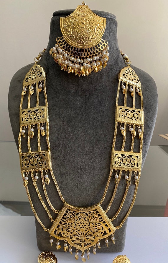 Long Necklace Set Jadau Rani Haar 