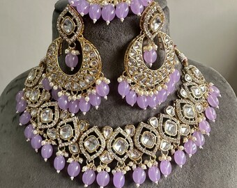 Gg Beautiful Imitation Kundan Jewellery Set