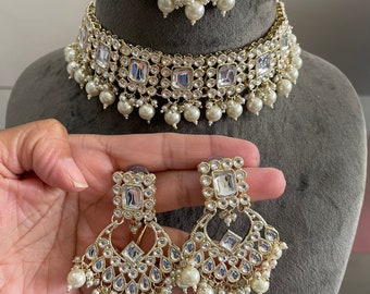 Gg Beautiful Good Quality Imitation Dabi Kundan Choker Set