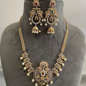 Gg Pretty Lightweight Imitation Cubic Zirconia/AD Jewellery Set