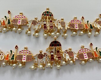 Gg Pretty Imitation Gold Tone Multi Baraati Payal Ghungroo Payal