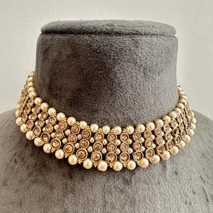 Gg Beautiful Dainty Rhinestones Imitation Beads Only Necklace