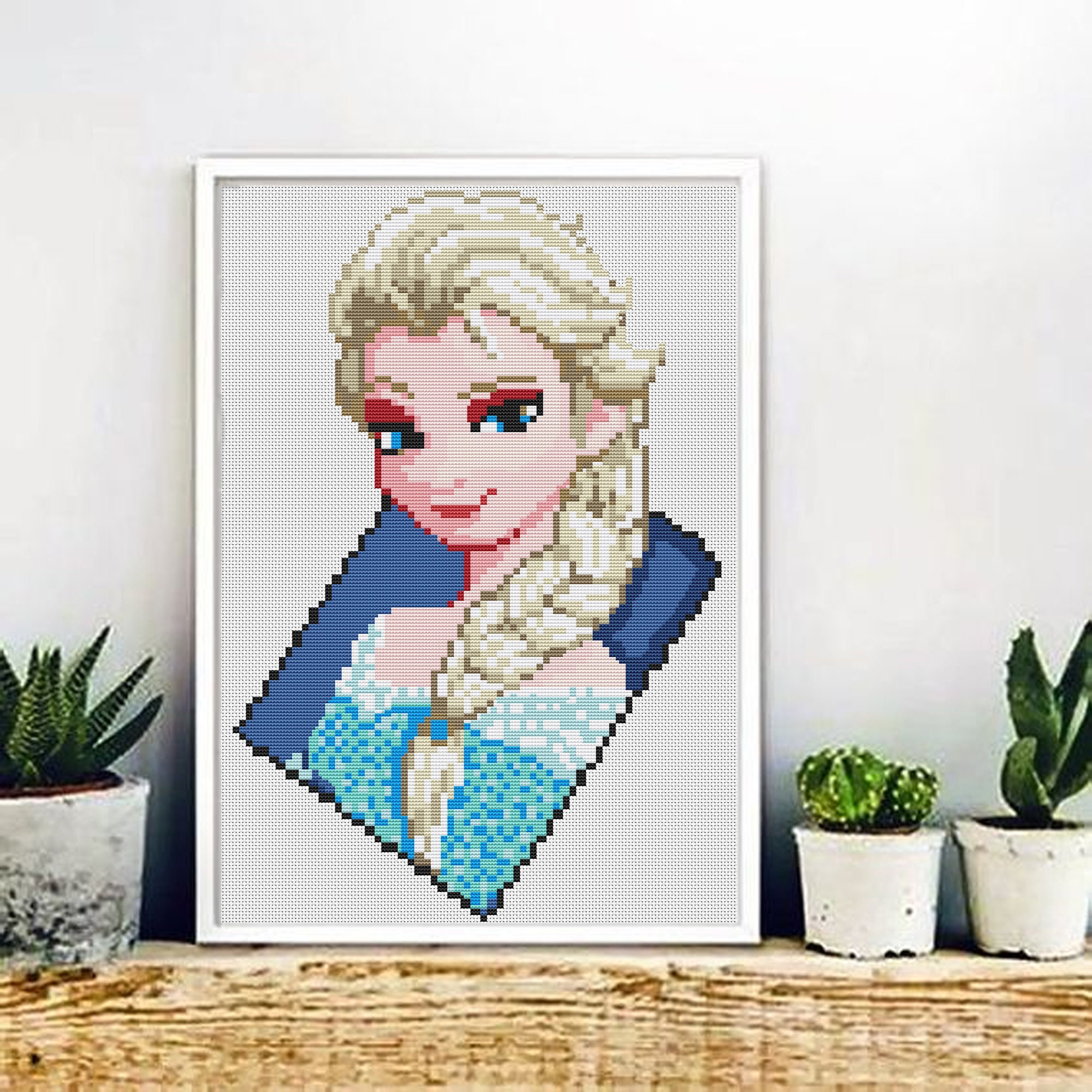 Cross Stitch pattern Elsa Frozen cross stitch Elsa cross Etsy