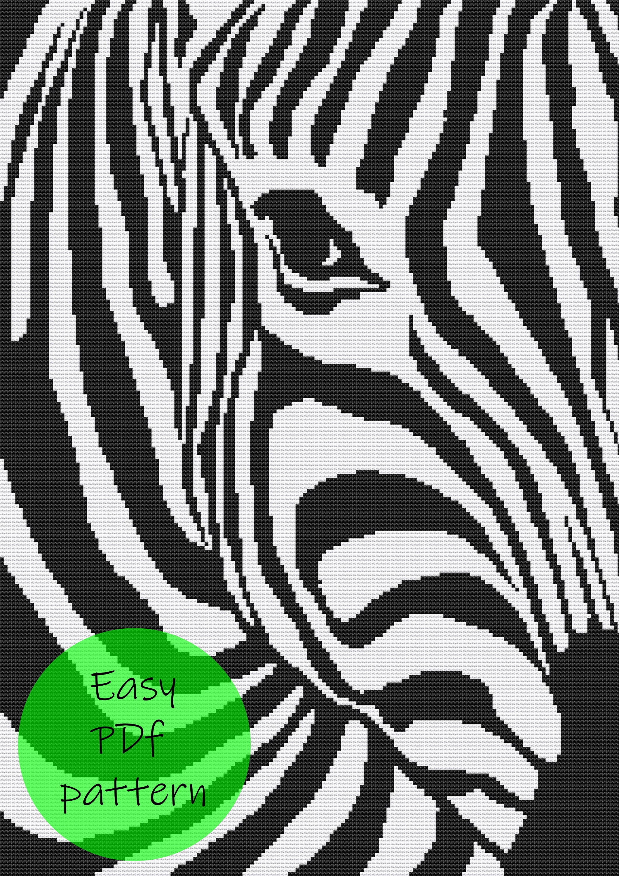 Zebra Cross Stitch pattern Zebra cross stitch Animal Horse Etsy