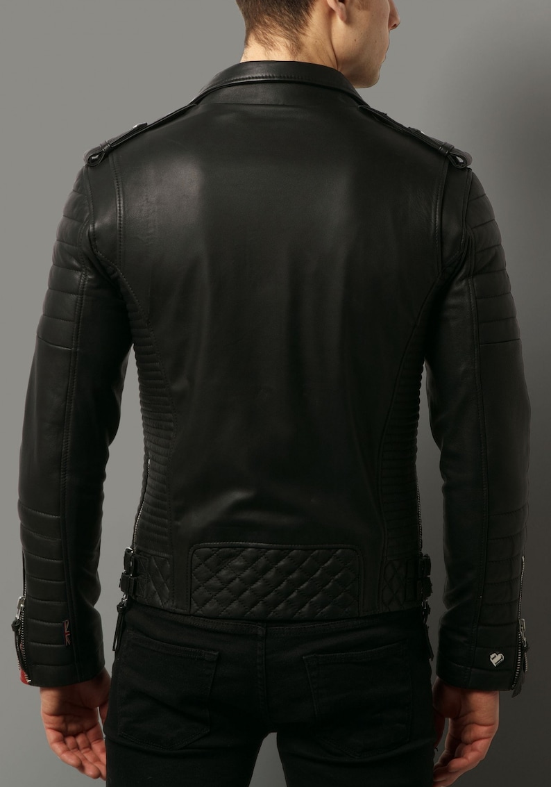 Haramosh Luxury Motorcycle Rider Vintage Style Leather Jacket for mens Slim fit Biker Distressed Handmade Pure Leather