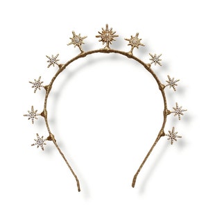 Delicate star crown celestial wedding hair jewelry bridal tiara space bride hairpiece custom cosmic headband bespoke jeweled headpiece
