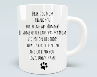 dear dog mum mug