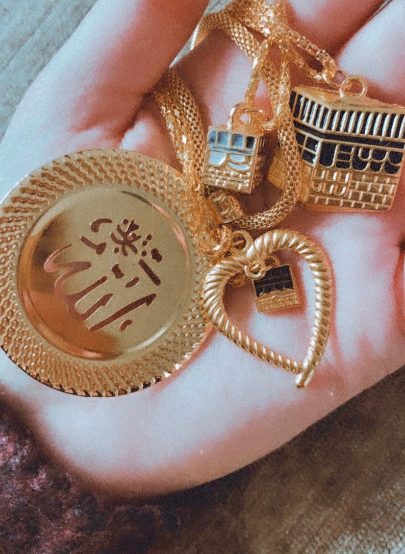 Allah Kaaba Necklace Islamic Jewellery Gifts For Her Gold Etsy