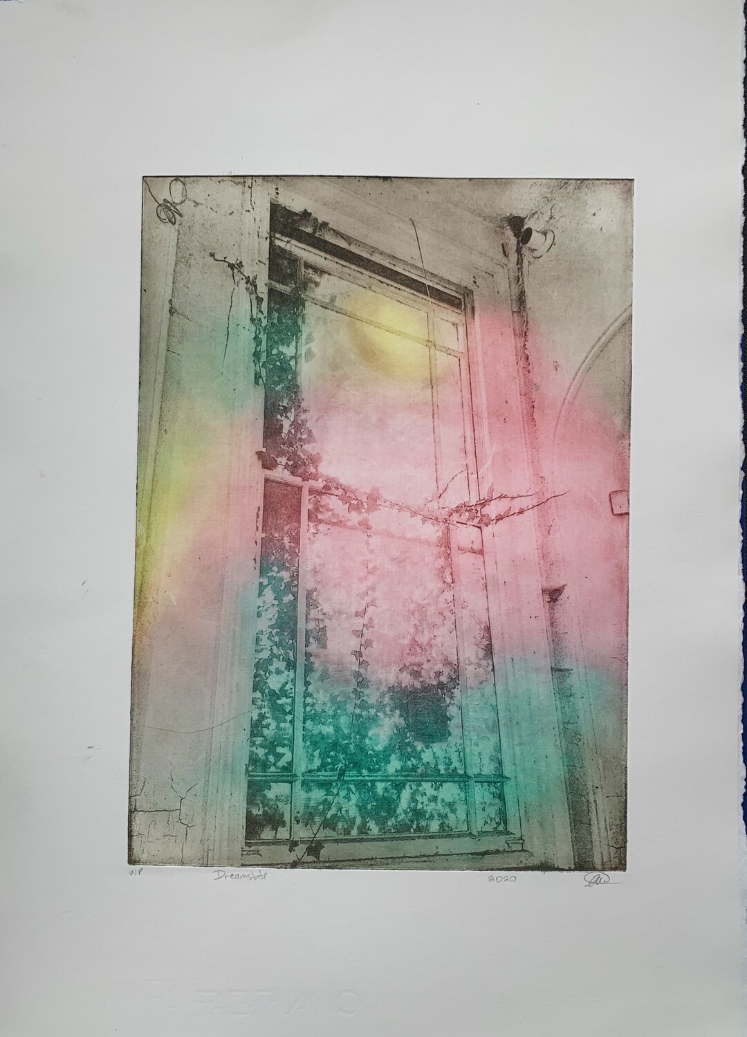 Large Solar Plate Etching dreamstate Etsy UK