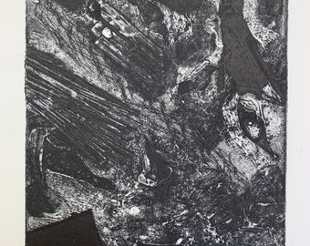 Collagraph print: Darkness
