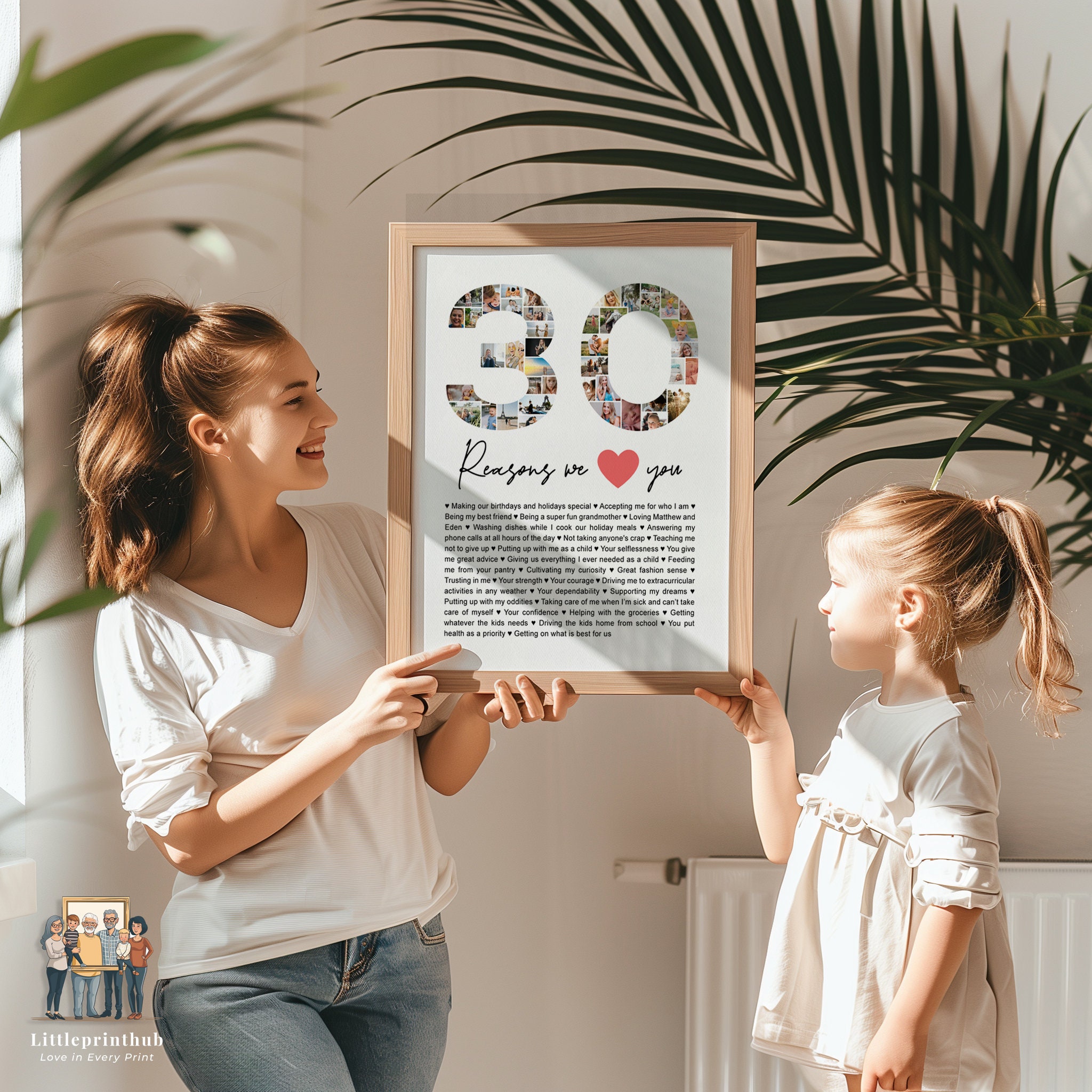 30 Reasons We Love You Custom Photo Collage, Why I Love You Picture ...