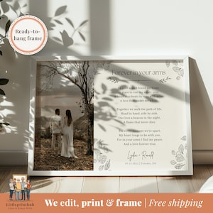 Romantic Poem for Her, Unique wedding gift for wife, Bridal shower gift idea, Personalized poem for couples, Anniversary Poem for husband