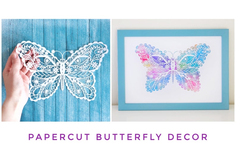 Butterfly Papercut Art Butterfly Wall Decor Paper Cut Etsy