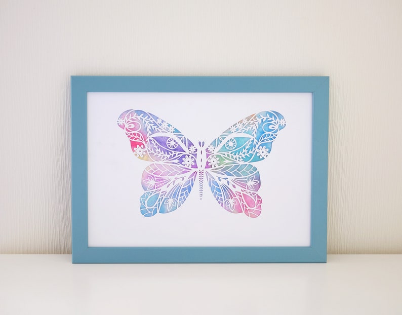 Download Papercut template Butterfly SVG JPEG paper cut art DIY ...