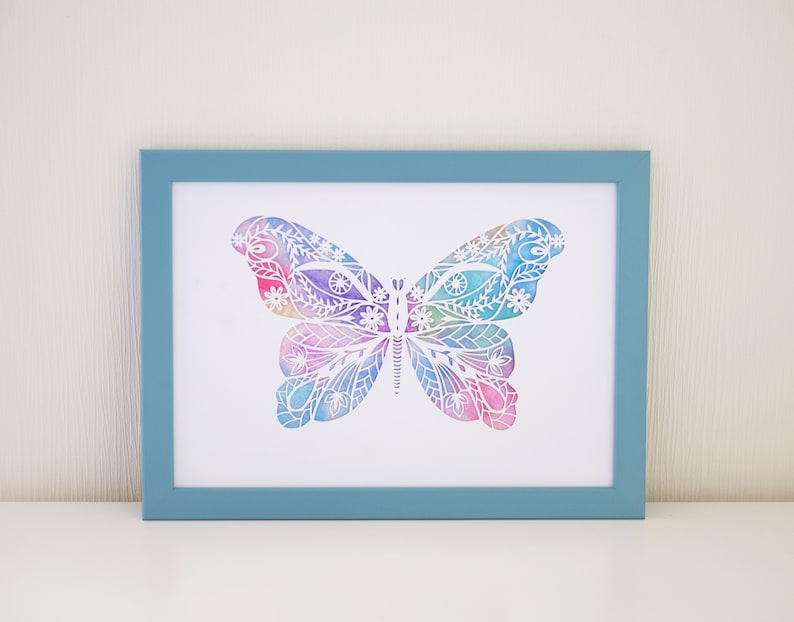 Download Papercut template Butterfly SVG JPEG paper cut art DIY ...