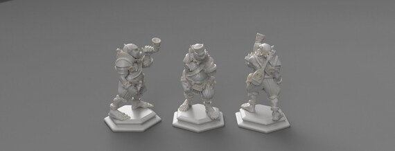 DND Miniature Orc Bard Miniature - Etsy