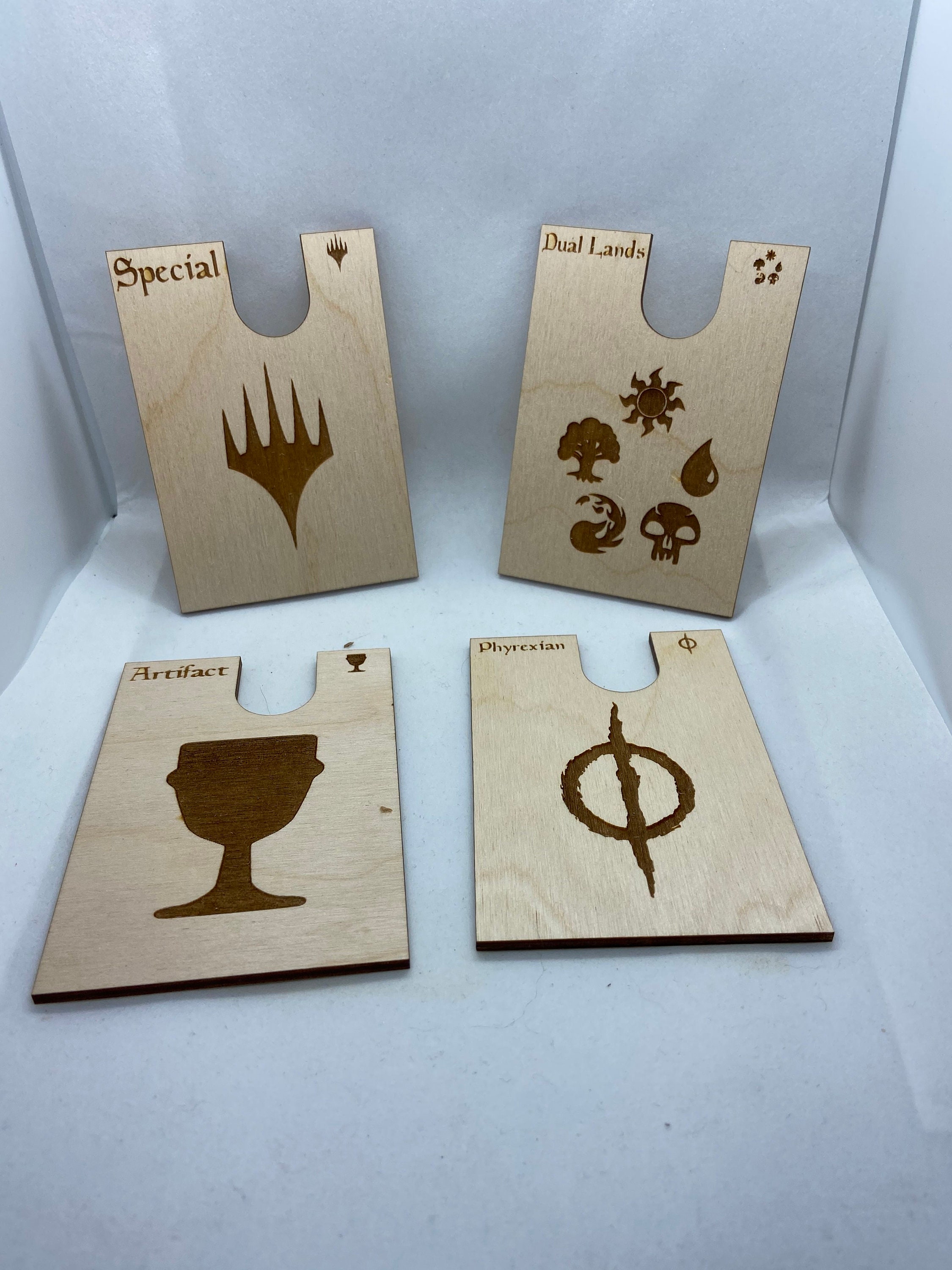 Magic the Gathering Wooden Laser Cut and Engraved Card Divider - Etsy