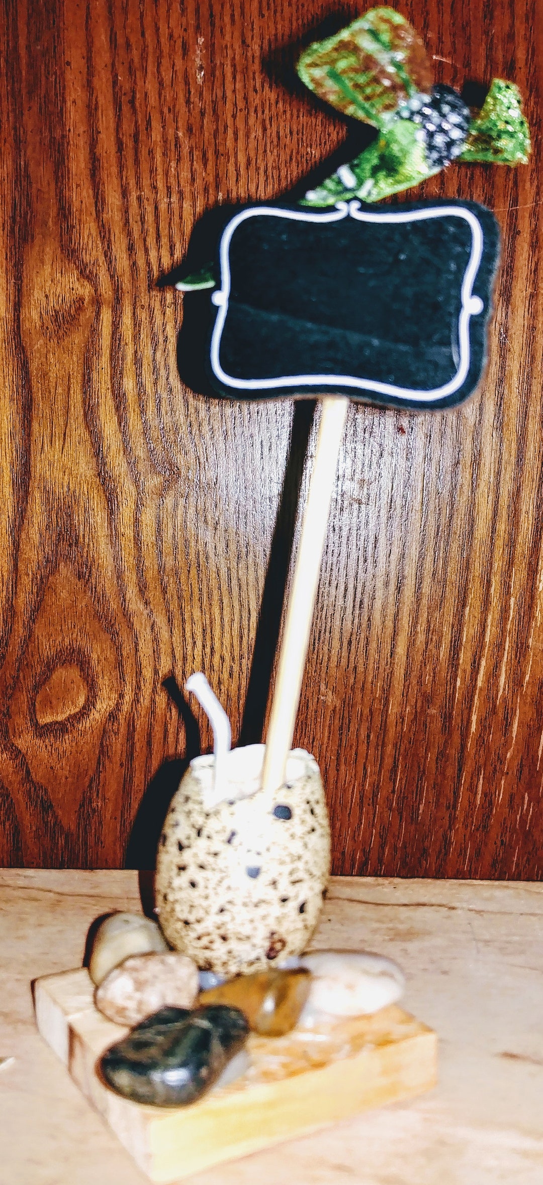 Quail Egg Candle With Reusable Mini Chalkboard Etsy