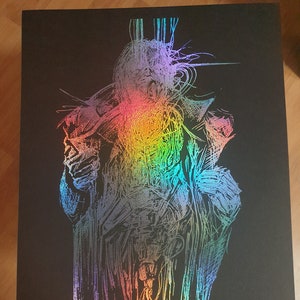 Limited Holographic Edition Cyberpunk Art Print