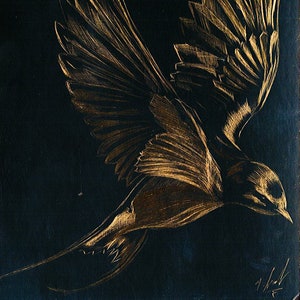 Original Swallow etching