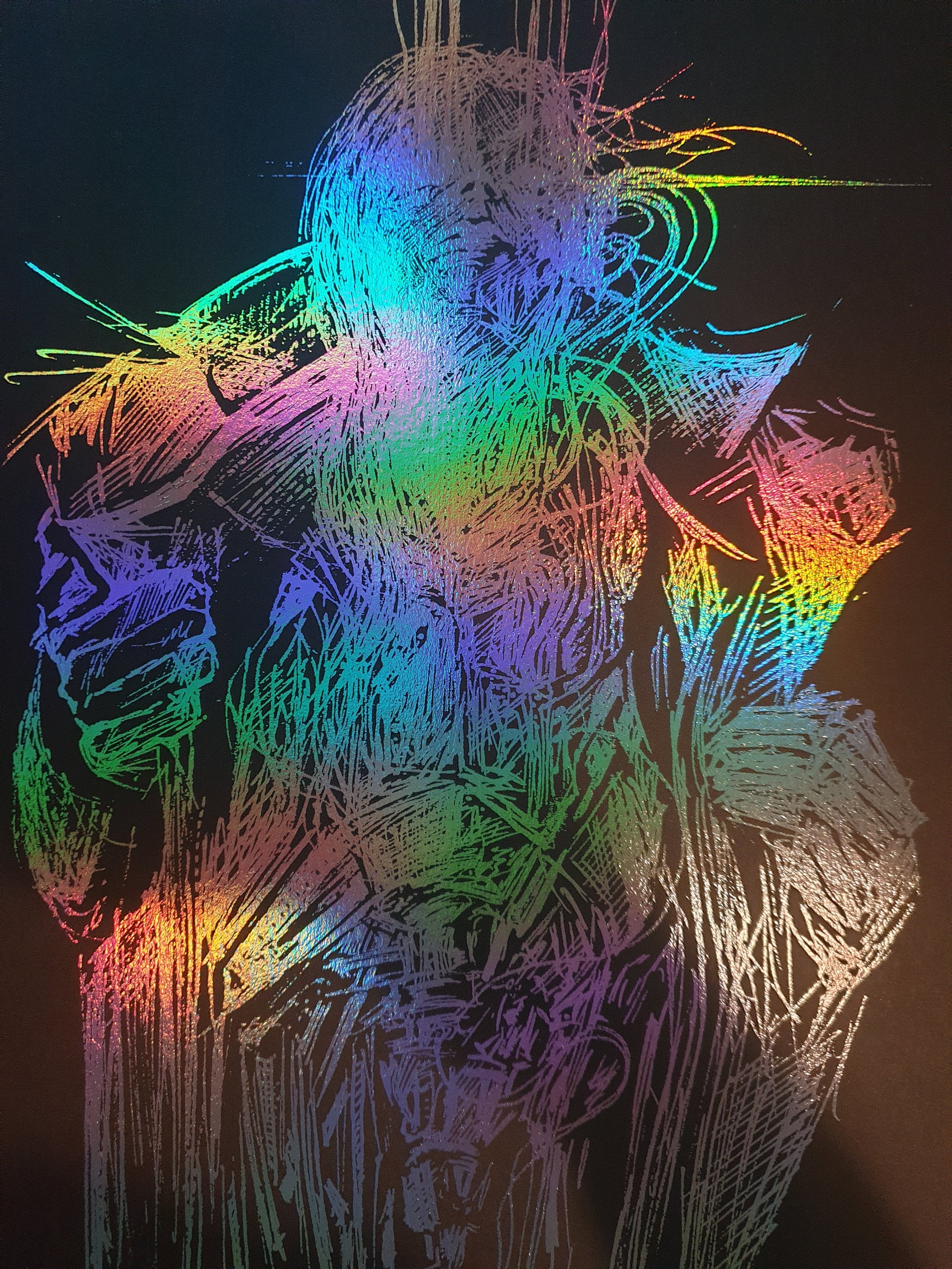 Limited Holographic Edition Cyberpunk Art Print Etsy Australia