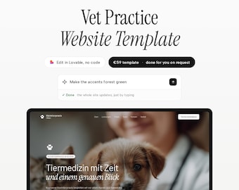 Plantilla web para clínica veterinaria / Código React Tailwind / Clínica de mascotas (Editar en Lovable)