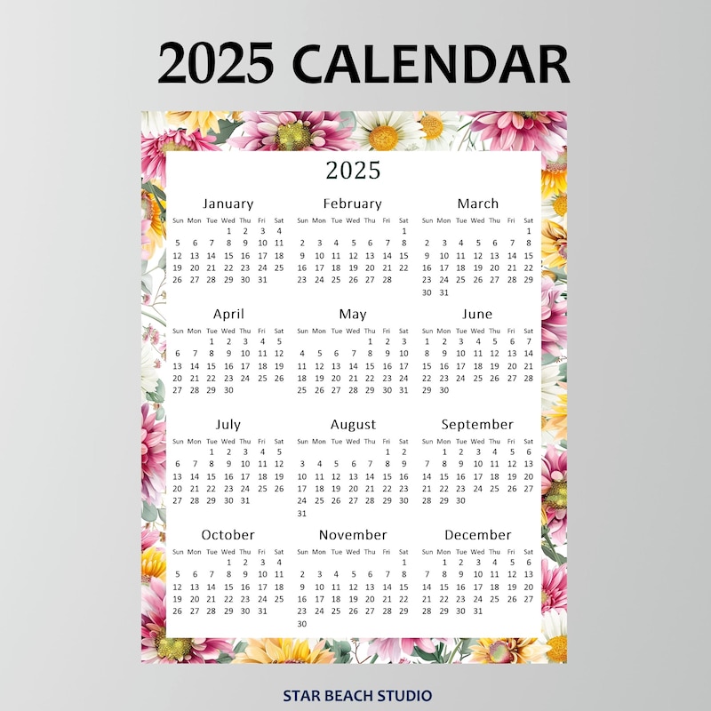 Calendar Printables - Etsy