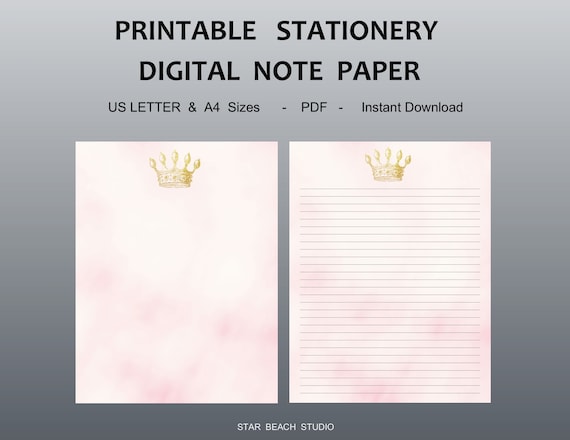 Royal Writing Template