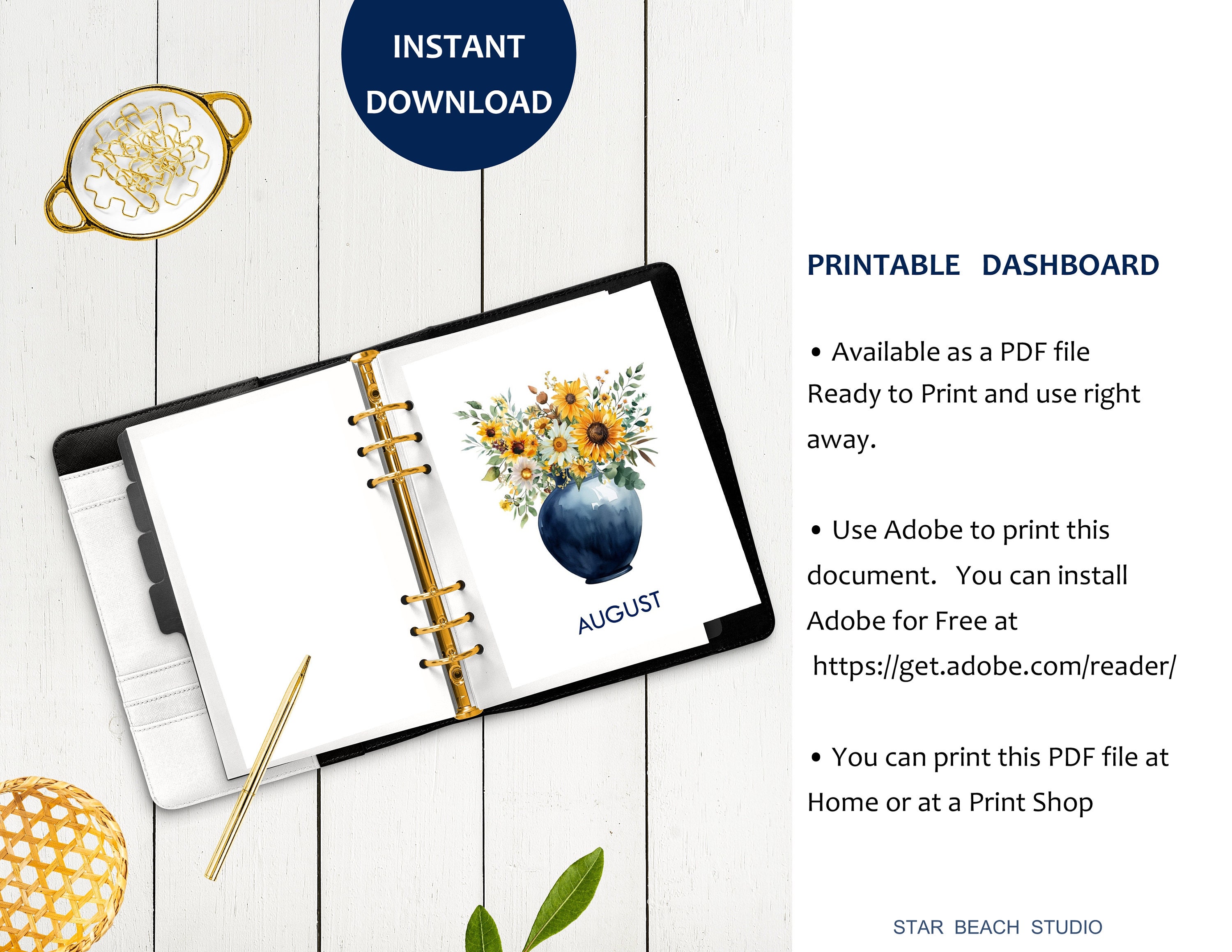 Customizable Vase Planner Inserts