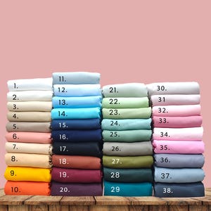 Cotton Linen Fabric by the Yard, Soft Cotton Linen Fabric, Over 38 Colors Available