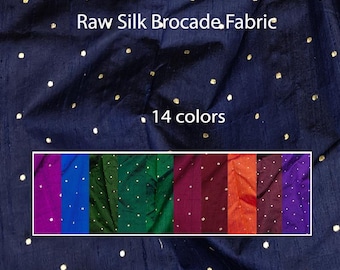 100% Silk Raw Silk Brocade Fabric,  Pure Silk Dupioni Fabric, Wholesale Slub Silk fabric for Bridal Dresses, Curtains