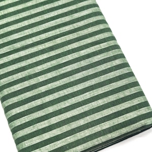 100% Linen Stripes Fabric by the Yard, Pure Linen Fabric by the Yard.