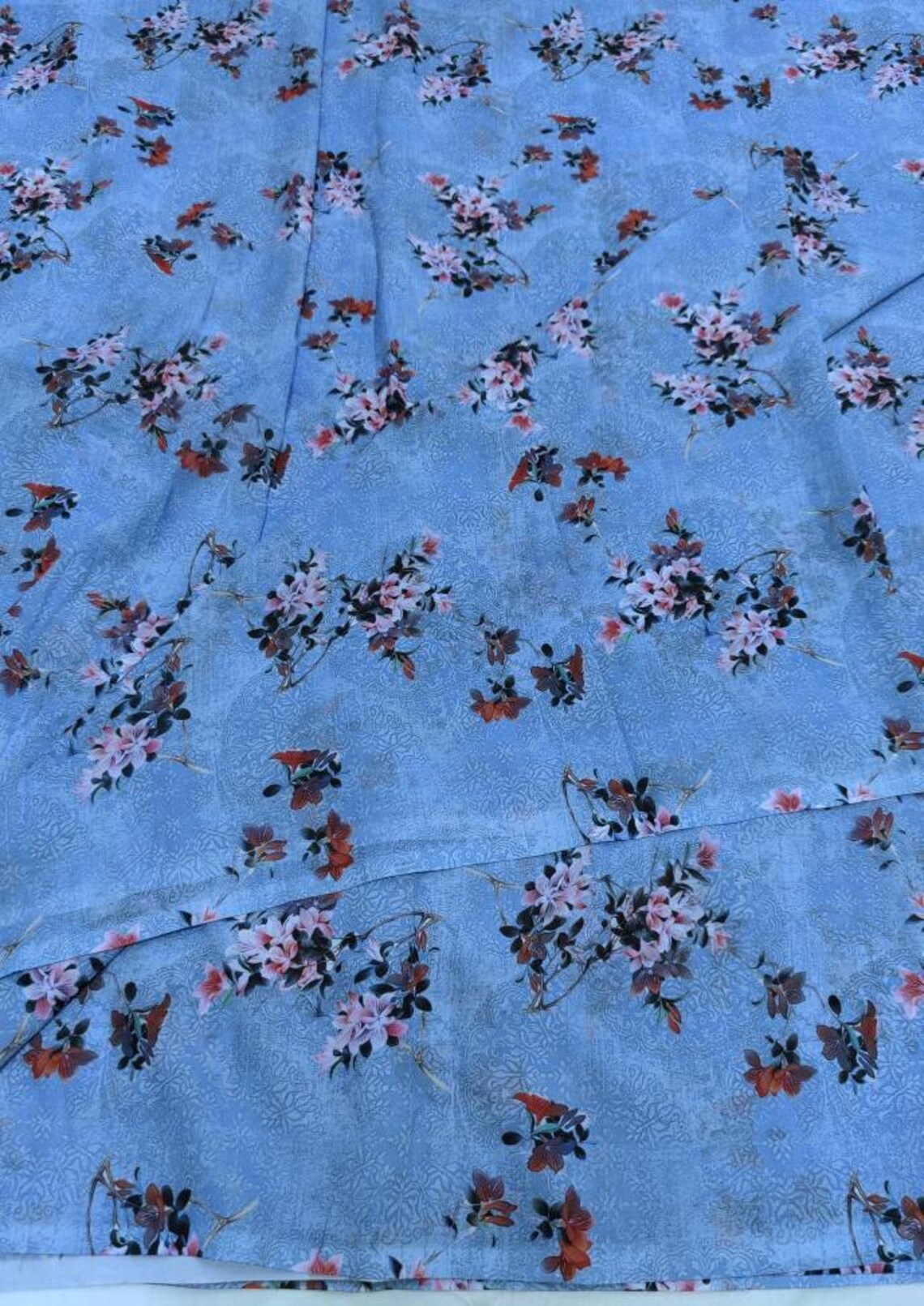 Printed fabric by the yard on it is Etsy