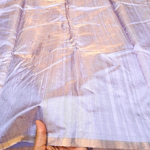 Tessuto 100% seta grezza scintillante, tessuto di seta dupioni. Tessuti scintillanti dorati.