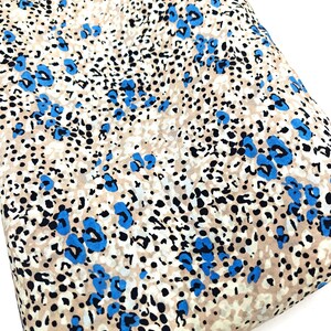 100% Silk Printed Crepe Fabric, Pure Mulberry Silk by the yard, premium and natural silk