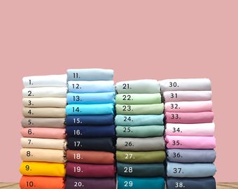 Cotton Linen Fabric by the Yard, Soft Cotton Linen Fabric, Over 38 Colors Available