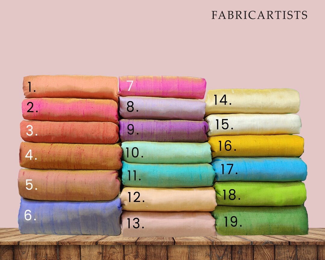 100 Silk Shimmer Raw Silk Fabric, Dupioni Silk Fabric. Golden Shimmer