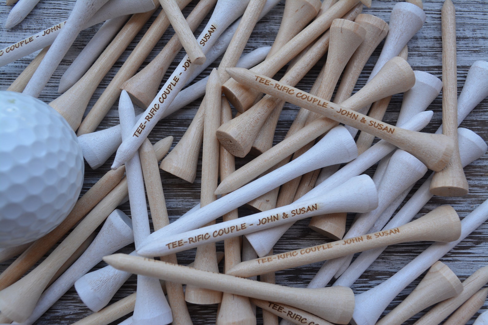 Personalized Laser Engraved Wood Golf Tees Custom Engraved Etsy