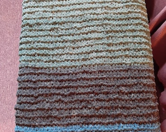 Manta de bebé Ocean Teal Ombre, manta de regazo, manta para silla de ruedas