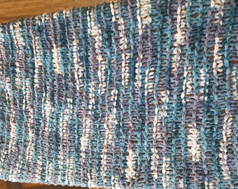 Acogedora manta de bebé Varg azul, manta de regazo, manta para silla de ruedas